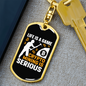 Life is a Game Crypto Keychain Stainless Steel or 18k Gold Dog Tag Keyring-Express Your Love Gifts
