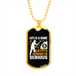 Life is a Game Crypto Necklace Stainless Steel or 18k Gold Dog Tag 24" Chain-Express Your Love Gifts