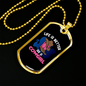 Life is Better as a Cowgirl Horse Necklace Stainless Steel or 18k Gold Dog Tag 24" Chain-Express Your Love Gifts