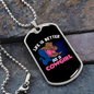 Life is Better as a Cowgirl Horse Necklace Stainless Steel or 18k Gold Dog Tag 24" Chain-Express Your Love Gifts
