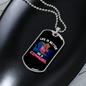 Life is Better as a Cowgirl Horse Necklace Stainless Steel or 18k Gold Dog Tag 24" Chain-Express Your Love Gifts