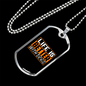 Life is Better Necklace Stainless Steel or 18k Gold Dog Tag 24" Chain-Express Your Love Gifts