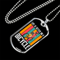 Life Is Better On A Bicycle Cycling Necklace Stainless Steel or 18k Gold Dog Tag 24"-Express Your Love Gifts