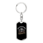 Life Is Better On A Bikers Keychain Stainless Steel or 18k Gold Dog Tag Keyring-Express Your Love Gifts