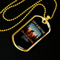 Life Is Better On A Mountain Bike Cycling Necklace Stainless Steel or 18k Gold Dog Tag 24"-Express Your Love Gifts