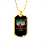 Life Is Better On A Mountain Bike Cycling Necklace Stainless Steel or 18k Gold Dog Tag 24"-Express Your Love Gifts