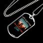 Life Is Better On A Mountain Bike Cycling Necklace Stainless Steel or 18k Gold Dog Tag 24"-Express Your Love Gifts