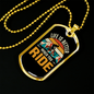 Life Is Better When You Ride Cycling Necklace Stainless Steel or 18k Gold Dog Tag 24"-Express Your Love Gifts