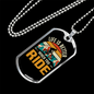 Life Is Better When You Ride Cycling Necklace Stainless Steel or 18k Gold Dog Tag 24"-Express Your Love Gifts