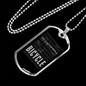 Life Is Better With A Bicycle Cycling Necklace Stainless Steel or 18k Gold Dog Tag 24"-Express Your Love Gifts