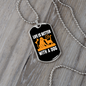 Life is Better With a Dog Orange Necklace Stainless Steel or 18k Gold Dog Tag 24" Chain-Express Your Love Gifts