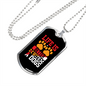 Life is Better With a Dog Paws Necklace Stainless Steel or 18k Gold Dog Tag 24" Chain-Express Your Love Gifts