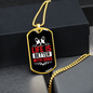 Life is Better With a Dog Red Necklace Stainless Steel or 18k Gold Dog Tag 24" Chain-Express Your Love Gifts