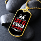 Life is Better With a Dog Red Necklace Stainless Steel or 18k Gold Dog Tag 24" Chain-Express Your Love Gifts