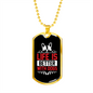 Life is Better With a Dog Red Necklace Stainless Steel or 18k Gold Dog Tag 24" Chain-Express Your Love Gifts