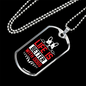 Life is Better With a Dog Red Necklace Stainless Steel or 18k Gold Dog Tag 24" Chain-Express Your Love Gifts