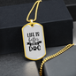 Life is Better With a Dog Transparent Necklace Stainless Steel or 18k Gold Dog Tag 24" Chain-Express Your Love Gifts