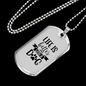 Life is Better With a Dog Transparent Necklace Stainless Steel or 18k Gold Dog Tag 24" Chain-Express Your Love Gifts