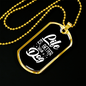 Life is Better With a Dog White Necklace Stainless Steel or 18k Gold Dog Tag 24" Chain-Express Your Love Gifts