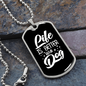 Life is Better With a Dog White Necklace Stainless Steel or 18k Gold Dog Tag 24" Chain-Express Your Love Gifts