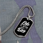 Life is Better With a Dog White Necklace Stainless Steel or 18k Gold Dog Tag 24" Chain-Express Your Love Gifts