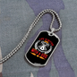 Life is Better With a Dog White Red Necklace Stainless Steel or 18k Gold Dog Tag 24" Chain-Express Your Love Gifts