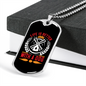 Life is Better With a Dog White Red Necklace Stainless Steel or 18k Gold Dog Tag 24" Chain-Express Your Love Gifts