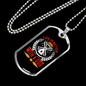 Life is Better With a Dog White Red Necklace Stainless Steel or 18k Gold Dog Tag 24" Chain-Express Your Love Gifts