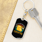Life is Better With Crypto Crypto Keychain Stainless Steel or 18k Gold Dog Tag Keyring-Express Your Love Gifts
