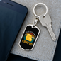 Life is Better With Crypto Crypto Keychain Stainless Steel or 18k Gold Dog Tag Keyring-Express Your Love Gifts