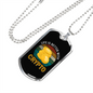 Life is Better With Crypto Crypto Necklace Stainless Steel or 18k Gold Dog Tag 24" Chain-Express Your Love Gifts