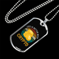 Life is Better With Crypto Crypto Necklace Stainless Steel or 18k Gold Dog Tag 24" Chain-Express Your Love Gifts