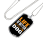 Life is Better With Dog Necklace Stainless Steel or 18k Gold Dog Tag 24" Chain-Express Your Love Gifts