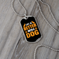 Life is Better With Dog Yellow Necklace Stainless Steel or 18k Gold Dog Tag 24" Chain-Express Your Love Gifts