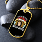 Life is Better With Dogs Necklace Stainless Steel or 18k Gold Dog Tag 24" Chain-Express Your Love Gifts