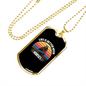 Life is Better With Horses Colors Necklace Stainless Steel or 18k Gold Dog Tag 24" Chain-Express Your Love Gifts