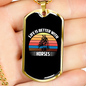 Life is Better With Horses Colors Necklace Stainless Steel or 18k Gold Dog Tag 24" Chain-Express Your Love Gifts
