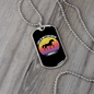 Life is Better With Horses Purple Necklace Stainless Steel or 18k Gold Dog Tag 24" Chain-Express Your Love Gifts
