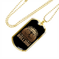 Life is Better Wth a Bulldog Necklace Stainless Steel or 18k Gold Dog Tag 24" Chain-Express Your Love Gifts