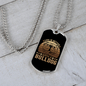 Life is Better Wth a Bulldog Necklace Stainless Steel or 18k Gold Dog Tag 24" Chain-Express Your Love Gifts