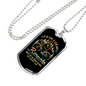 Life Is Like A Ten Speed Cycling Necklace Stainless Steel or 18k Gold Dog Tag 24"-Express Your Love Gifts