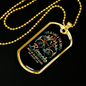 Life Is Like A Ten Speed Cycling Necklace Stainless Steel or 18k Gold Dog Tag 24"-Express Your Love Gifts