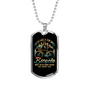 Life Is Like A Ten Speed Cycling Necklace Stainless Steel or 18k Gold Dog Tag 24"-Express Your Love Gifts