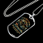 Life Is Like A Ten Speed Cycling Necklace Stainless Steel or 18k Gold Dog Tag 24"-Express Your Love Gifts