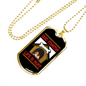 Life is Ruff Necklace Stainless Steel or 18k Gold Dog Tag 24" Chain-Express Your Love Gifts