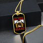Life is Ruff Necklace Stainless Steel or 18k Gold Dog Tag 24" Chain-Express Your Love Gifts