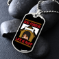 Life is Ruff Necklace Stainless Steel or 18k Gold Dog Tag 24" Chain-Express Your Love Gifts