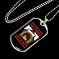 Life is Ruff Necklace Stainless Steel or 18k Gold Dog Tag 24" Chain-Express Your Love Gifts