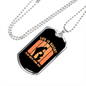 Life is Short Play With Dogs Necklace Stainless Steel or 18k Gold Dog Tag 24" Chain-Express Your Love Gifts