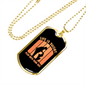 Life is Short Play With Dogs Necklace Stainless Steel or 18k Gold Dog Tag 24" Chain-Express Your Love Gifts